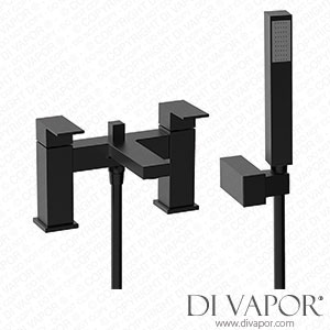 Arezzo Square Matt Black Bath Shower Mixer + Shower Kit - CAS05BLKN Spare Parts