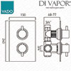 VADO Shower Valve Diagram