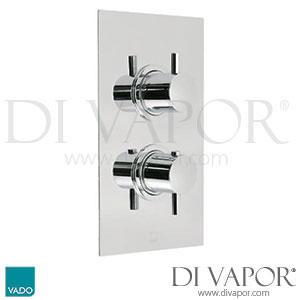 VADO CEL-148B/SQ-3/4-C/P Celsius Shower Valve