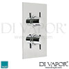 VADO CEL-148B/SQ-3/4-C/P Celsius Shower Valve