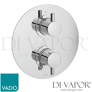 VADO CEL-148D/RO-TRIM-C/P Trim Kit DX Celsius Round 1 Outlet 148D Thermostatic Valve (CON-048D-BR) Spare Parts