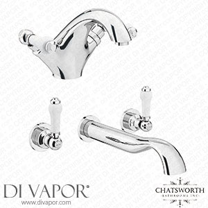 Victorian Plumbing Chatsworth 1928 Traditional Lever Tap Package (Wall Mounted Bath Tap + Basin Tap) - CH1928PK2 Spare Parts