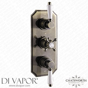 Chatsworth 1928 Antique Brass Triple Concealed Shower Valve - CH63VAB Spare Parts