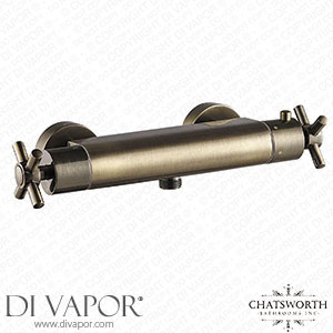 Chatsworth Antique Brass Crosshead Bottom Outlet Thermostatic Bar Shower Valve - CHAB61A Spare Parts