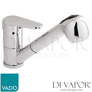 VADO CHE-152-C/P Chelsea Mono Kitchen Tap Single Lever Deck Mounted with Swivel Spout And Pull-out Hand Spray Spare Parts