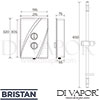 Bristan CHE95-W Spare Parts Diagram