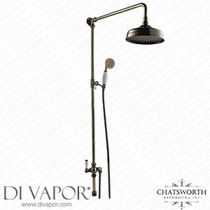 Chatsworth Antique Brass Rigid Riser w. Shower Head Handshower & Diverter - CHTABRR1 Spare Parts