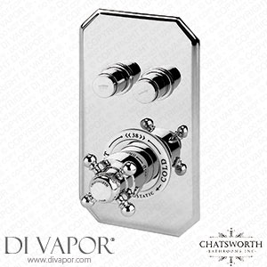 Chatsworth Traditional Twin Push-Button Shower Valve with 2 Outlets - CHTPBV2 Spare Parts