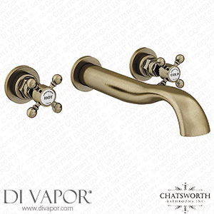 Chatsworth 1928 Antique Brass Wall Mounted Crosshead Bath Filler Tap - CHWMBBRA Spare Parts