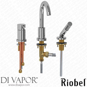 Riobel CO16 Conik 3-Piece Type P (Pressure Balance) Deck-Mount Tub Filler with Hand Shower Spare Parts