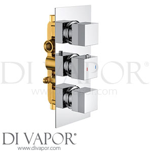 Vellamo CONCEALED003 Blox 2 Outlet Concealed Thermostatic Shower Valve - Chrome Spare Parts