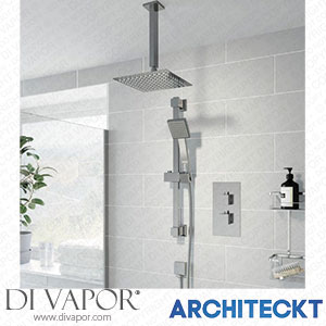 Architeckt CONCEALEDSQR04 Thermostatic Concealed Square Shower Ceiling Mounted Adjustable Shower Heads Spare Parts