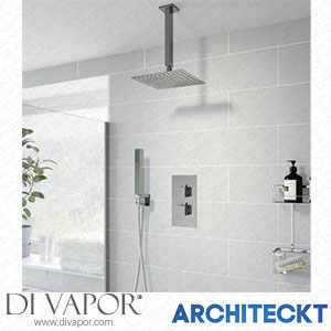 Architeckt CONCEALEDSQR06 Thermostatic Concealed Square Shower Ceiling Mounted and Handset Shower Heads Spare Parts