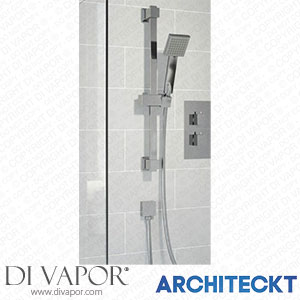 Architeckt CONCEALEDSQR12 Thermostatic Concealed Square Shower Bath Filler Adjustable Head Chrome Spare Parts