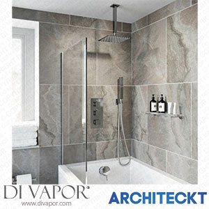 Architeckt CONCEALEDSQR15 Thermostatic Square Concealed Shower Ceiling Mounted Handset Heads Bath Filler Spare Parts