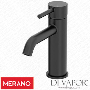 Merano COSENZABASINTAPBLK Modern Mono Basin Sink Mixer Tap Matt Black Spare Parts