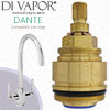 Carron Phoenix Dante Cold Tap Cartridge - 28 Spline, 1/2" with 28mm Collar Compatible Tap Valve - CP-2259