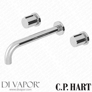 C.P. Hart Pacific Wall-Mounted Three Piece Basin Mixer 207mm Spout Spare Parts