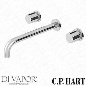 C.P. Hart Pacific Wall-Mounted Three Piece Basin Mixer 230mm Spout Spare Parts