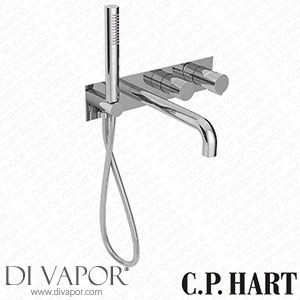 C.P. Hart Pacific Thermostatic Valve with Bath Spout Two-Way Diverter and Baton Handshower Spare Parts