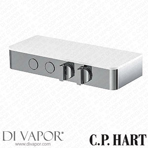 C.P. Hart Switch Exposed Double Outlet Thermostatic Shower Valve with Satin Glass Shelf (Add Handshower Set) CP DV 503 Spare Parts