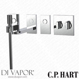 C.P. Hart Switch Concealed Thermostatic Valve with 220mm Bath Spout Control Rain-Jet Handshower Control and Single On/Off Control CP DV 504 Spare Parts