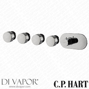 C.P. Hart SO Thermostatic Mixer with Four Shut Off Valves CPHSOTERMO4WCP Spare Parts