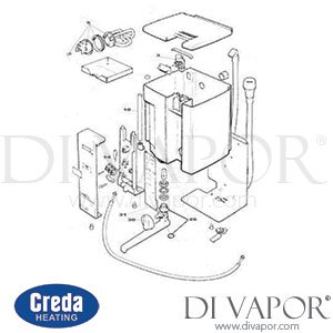 Creda Corvette 2000 MK2 Wall Kettle (1993 - 1997) Spare Parts