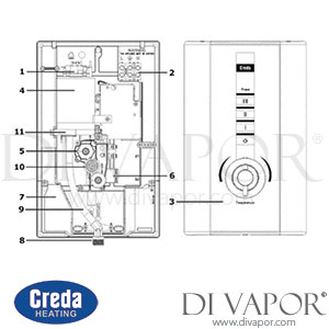 Creda Spa300c Electric Shower (2009 - Current) Spare Parts