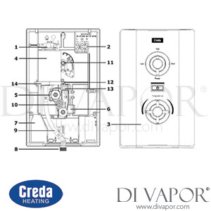 Creda Spa200c Electric Shower (2009 - Current) Spare Parts