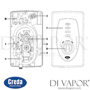 Creda Slimline 650 Electric Shower (2008 - Current) Spare Parts