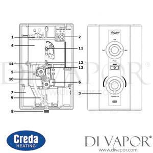 Creda Shower Spa Electric - 832/7589 (2006 - Current) Spare Parts