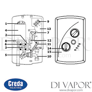 Creda Florida Plus Electric Shower (2005 - Current) Spare Parts