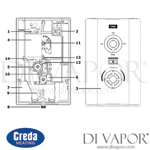 Creda Contemporary Electric Shower Spare Parts