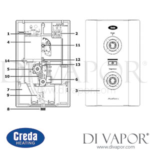 Creda Aquawave Electric Shower (2009 - Current) Spare Parts