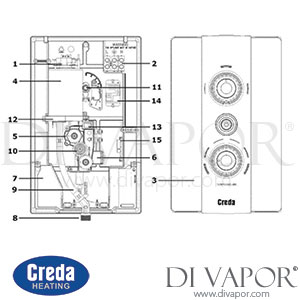 Creda AquaAmbiance Electric Shower (2009 - Current) Spare Parts