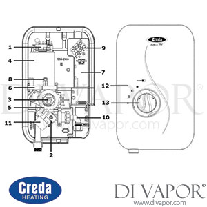 Creda Aqua 9.5e Spare Parts