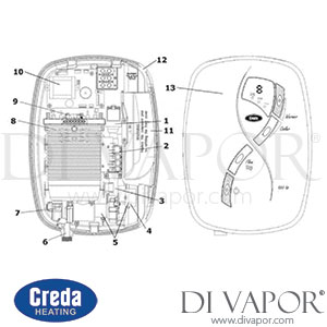 Creda 950ts Model Electric Shower (2006 - Current) Spare Parts