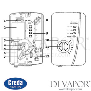 Creda 550c Electric Shower (2004 - Current) Spare Parts