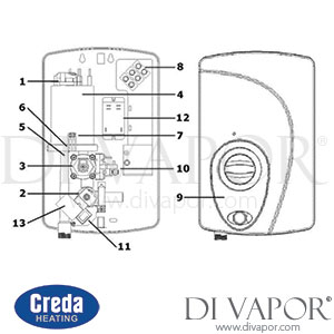 Creda Jetspa Shower Spare Parts