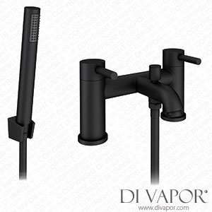 Arezzo Round Matt Black Bath Shower Mixer Tap incl. Shower Kit - CRU05BLKN Spare Parts