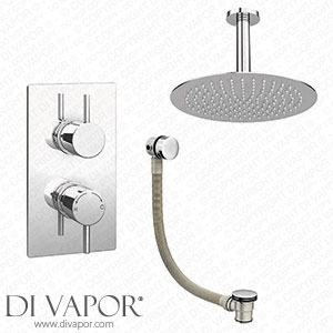 Cruze Modern Shower Package (Fixed Shower Head + Overflow Bath Filler) - CRZSP-PK Spare Parts