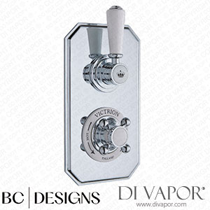 BC Designs Victrion 1-way Twin Concealed Shower Valve CSA020.V West One Bathrooms Spare Parts