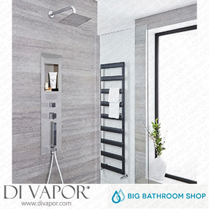 Big Bathroom Shop CSPB023 Milano Lisse - Concealed Brushed Shower Panel with 200mm Square Head and Wall Arm Spare Parts