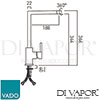 VADO CUC 1011 SS Mixer Spare Parts Diagram