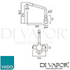 VADO CUC 1050 CP Mixer Spare Parts Diagram