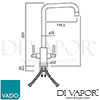 VADO CUC 1062 SS Mixer Spare Parts Diagram