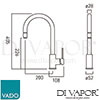 VADO CUC 3002 CP Mixer Spare Parts Diagram