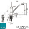 VADO CUC 4160 CP Mixer Spare Parts Diagram