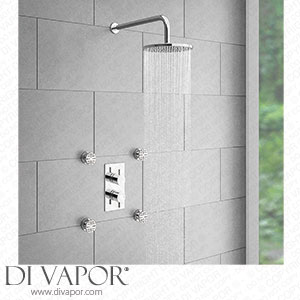 Cruze Concealed Thermostatic Valve with Diverter Fixed Shower Head + 4 Body Jets - CVDPK1 Spare Parts